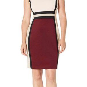 Calvin Klein Women's Sleeveless Colorblock Sheath Dress